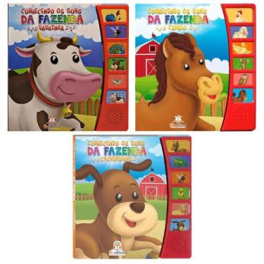 Imagem de Coleção Conhecendo Os Sons Da Fazenda: Vaquinha, Cavalo e Cachorrinho 