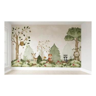 Imagem de Papel De Parede Animais Safari Raposa Quarto Infantil - Banner Bani