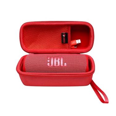 Imagem de XANAD Estojo Rígido Compatível Com Jbl Flip 7/6/5/4 Ou Essential Sono Roam 2/1, Caixa De Som Portátil À Prova D'Água - Bolsa Protetora Para Transporte E Armazenamento Em Viagem (Vermelha)