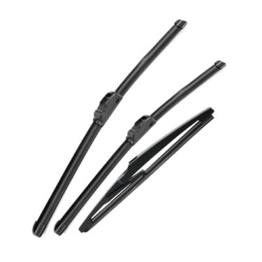 Imagem de Kit com 3 Palhetas Limpador para-brisa Dianteiras e Traseira para,Palheta do Limpador de Para-brisa Premium para Todas as Estações para Chevrolet Orlando 2011-2018,Borracha Natural U/J Hook