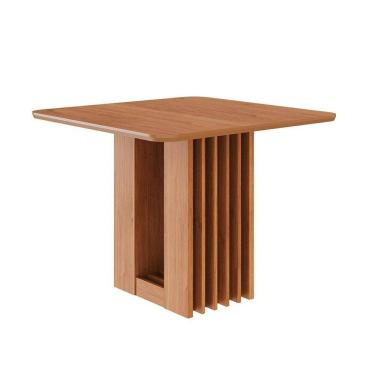 Imagem de Mesa de Jantar Quadrada com Tampo MDF Ariela Cinamomo 95 cm