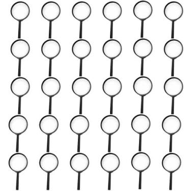 Imagem de Kit 30 Lupa Brinquedo Infantil Detetive Educacional Criança - TMC