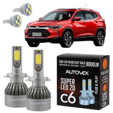 Imagem de LED H7 Super Branca Farol Baixo Automotiva Tracker 20 A 2023 - Autovex