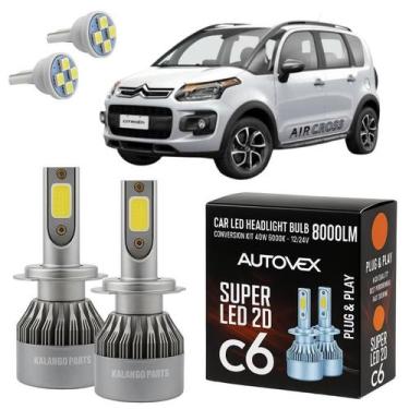 Imagem de Lâmpada Farol Baixo LED H7 Super Branca AirCross 2010 Diante - Autovex