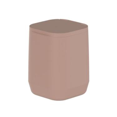 Imagem de Ou Lixeira de piso/parede 6L Marrom Amêndoa Linha Aura