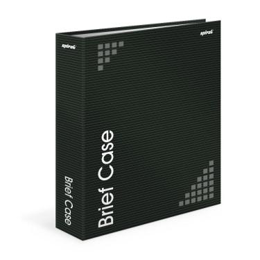 Imagem de Fichário 4 argolas ofício lombada 4.7 Brief Case preto 74816 Spiral Brf