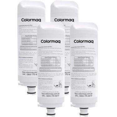 Imagem de Kit com 4 Refil Filtro Purificador Colormaq Eletronico Acqua