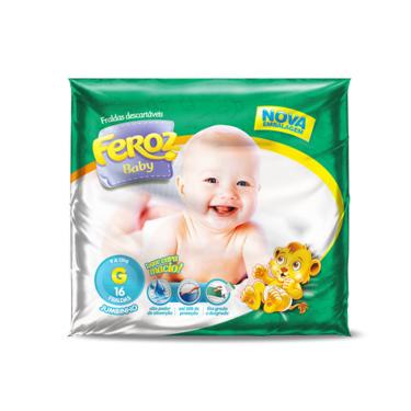 Imagem de Fralda Inf Feroz Baby Jumbinho G C/16