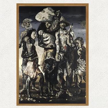 Imagem de Quadro Moldurado Candido Portinari Os Retirantes Cordel