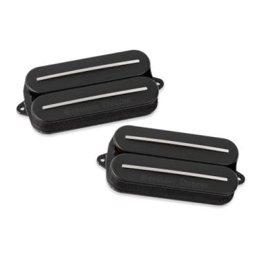 Imagem de Seymour Duncan Conjunto de captador Humbucker Black Winter Rails – 6 cordas, passivo, alto rendimento, ímãs de cerâmica – Preto
