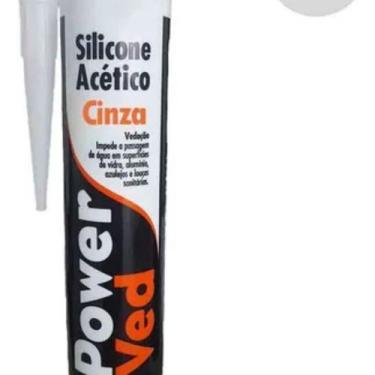 Imagem de Silicone Acético Vedação Janelas Box Power Ved 280ml/256g, CINZA