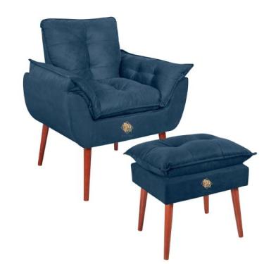 Imagem de Kit Conforto Completo Poltrona + Puff Opala Sala Quarto Recepção - VIT