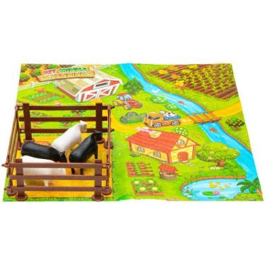 Imagem de Kit Minha Fazendinha 8 Peças Para Montar + Cenário Brinquedo Para Cria
