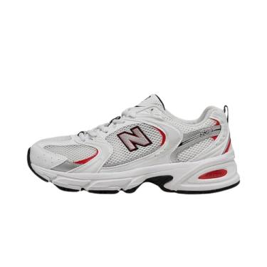Imagem de New Balance Tênis Oxford masculino/feminino, Vermelho/branco., 7.5 Women/6 Men