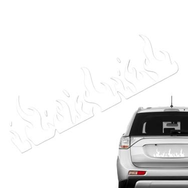 Imagem de Adesivos De Chamas - Autocolante Adesivo Para Portátil | Decalques Automóveis Adesivos Para Portátil Camião Capacete Bicicleta Malas Decorativas