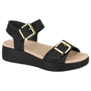 Imagem de Sandalia Ortopedica Modare Conforto Anabela Leve Feminina, Preto, 37