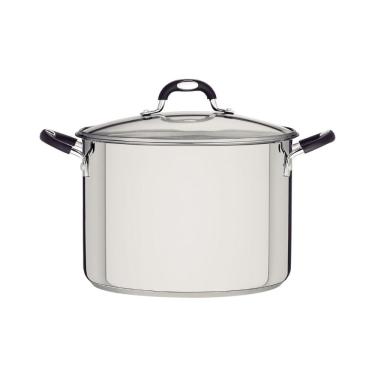 Imagem de Caldeirão Tramontina Astro Aço Inox Tampa de Vidro 30 cm 20,8 Litros