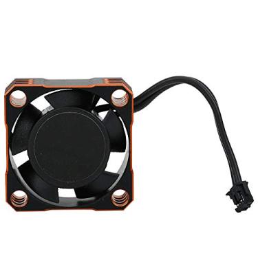 Imagem de YOUTHINK Ventilador de Resfriamento de ESC de Alumínio Durável 32000rpm de Alta Velocidade para Carros de Controle Remoto, TS120 TS160 TS120V2 TS160V2 ESC, Black Red (Laranja preta)