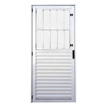 Imagem de Porta Social C/postigo 210x070 Brilhante Lado Direito L.25 - RV PORTAS