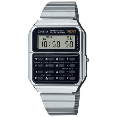 Imagem de Relógio CASIO VINTAGE prata calculadora CA-500WE-1ADF