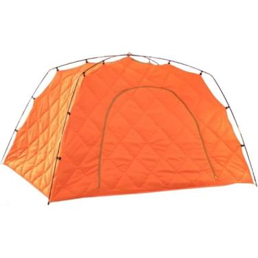 Imagem de Barraca De Cama, Barraca Quente Interna, Barraca à Prova De Som E Espessa, Barraca De Cama De Privacidade Doméstica, Universal Durante Todo O Ano, à Prova De Vento E Frio, Orange, 2 * 1.5 * 1.2M
