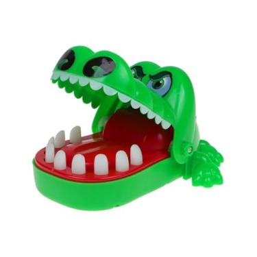 Imagem de Jogo Crocodilo Morde Dedo Divertido para Crianças e Família – Brinquedo Interativo 15x13,5x8,5cm