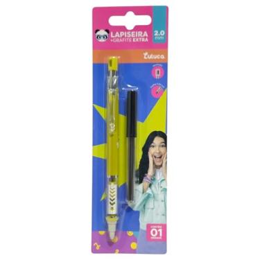 Imagem de Lapiseira Luluca 2.0mm com Grafite Extra, Ponta de Metal, Escrita Suave e Confortável (Amarelo)