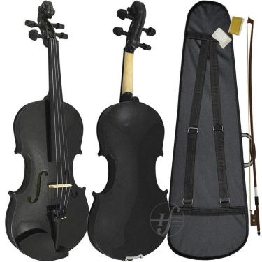 Imagem de Violino Tarttan Série 100 Preto Brilho 4/4