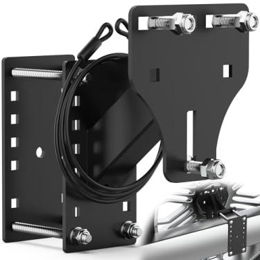 Imagem de PAULINN Suporte de pneu sobressalente para trailer, suporte de pneu sobressalente universal atualizado com 3 porcas, serve para rodas de 4/5/6/8 em padrões de parafuso de 10.2 cm, 4.5'', 4.75'', 5