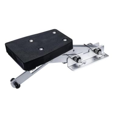 Imagem de menolana Suporte de motor de popa Kicker Suporte de alumínio Acessório para serviço pesado Base de nylon para carga máxima de 20 ação assistida por mola, Base Preta