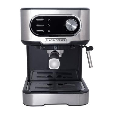 Imagem de Cafeteira Espresso Black+Decker CE1100G Gourmand Gris 1100W Multifunções 1,5L Inox