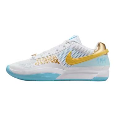 Imagem de Nike Tênis de basquete masculino Yes 1, Branco/ouro metálico, 43 BR