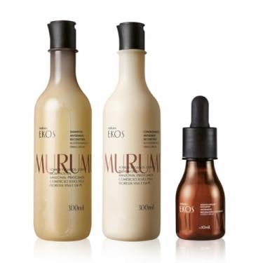 Imagem de Ekoss Murumuru Kit, Shampoo 300ml, Condicionador 300ml e Sérum Capilar 30ml