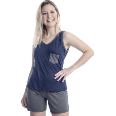 Imagem de Pijama Short Doll Regata Pijamas de Verão Pijaminha Feminino - Sou Gat