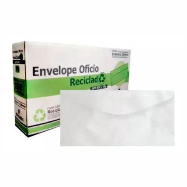 Imagem de Envelope ofício reciclado 114x229mm plastpark 100un