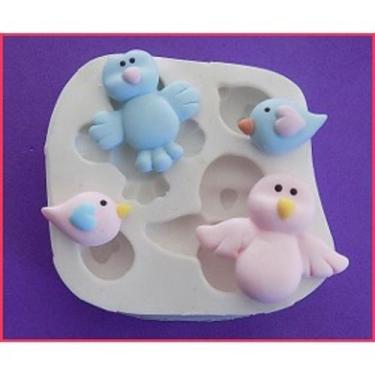 Imagem de Molde de silicone passarinho para decorar f239 - CM