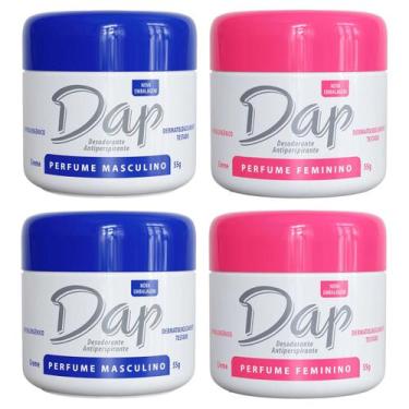 Imagem de Kit 4 Desodorante S/Perfume/Suave/Masculino/Feminino DAP 55g, MASCULIN