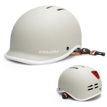 Imagem de Capacete de bicicleta EXCLUSKY Urban Commuter USB Light Adult White