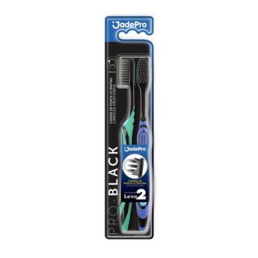 Imagem de Escova Dental Pro Black Jadepro Cerdas de Ponta Ultra Fina Macia