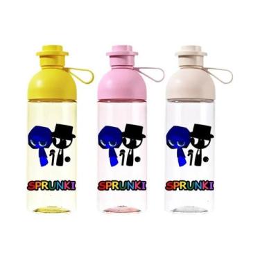Imagem de Garrafa De Água Esportiva De Grande Capacidade 600ml Antiqueda Portáti