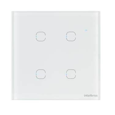 Imagem de Interruptor Smart Wi-Fi Touch 4 teclas EWS 1004 Branco