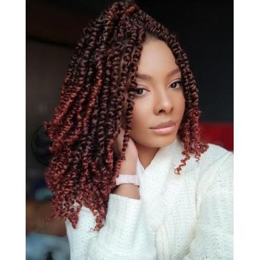 Imagem de Cabelo de crochê Passion Twist BEFUNNY Ombre 350 30cm 9x20g