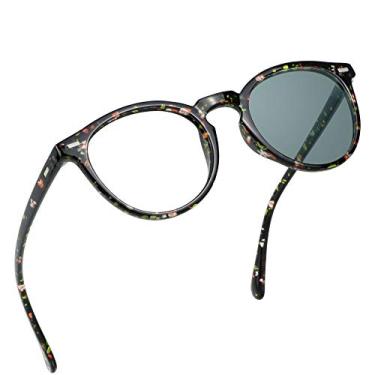 Imagem de Óculos de leitura bifocais invisíveis, óculos de sol cinza fotocromático, ampliação de 0,00/+1,00 para homens/mulheres., 2123 cinza floral, +0.50/+3.00