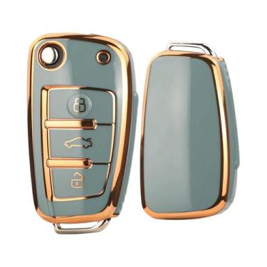 Imagem de Capa Protetora De Chave Flip TPU Para Audi A3 A4 A6 Q3 Q5 Q7 TT, Supor