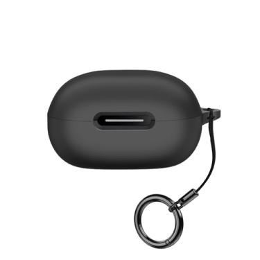 Imagem de Keminsung Compatível com Anker Soundcore P40i, capa de fone de ouvido sem fio, material de silicone, à prova de choque, capa protetora portátil exclusiva com mosquetão (preto)