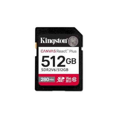 Imagem de Kingston Cartão SD Canvas React Plus de 512 GB | Até 280 MB/s | Fotografia de alto desempenho | Classe 10 UHS-II U3 V60 | SDR2V6/512GB