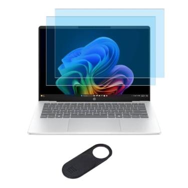 Imagem de Pacote com 2 protetores de tela para laptop HP OmniBook 5 Flip 14 e OmniBook 7 AI 14 e OmniBook X 14 / OmniBook X Flip 14 polegadas 2025, filtro antirreflexo de luz azul, reduz tensão ocular