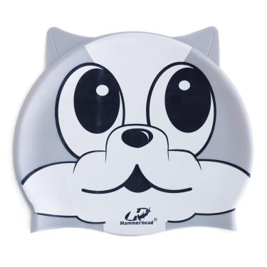 Imagem de Touca Silicone Animal Kids, Infantil, Hammerhead, Cachorrinho Prata, Único