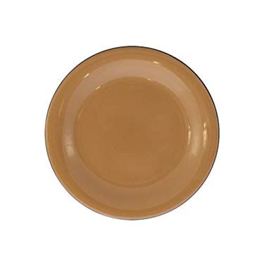 Imagem de Prato para Sobremesa 20 Esmaltado Marrom - 250 ml - Ewel