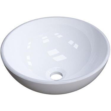 Imagem de Cuba de Apoio Redonda Para Banheiro R30W Branco - Lyam Decor